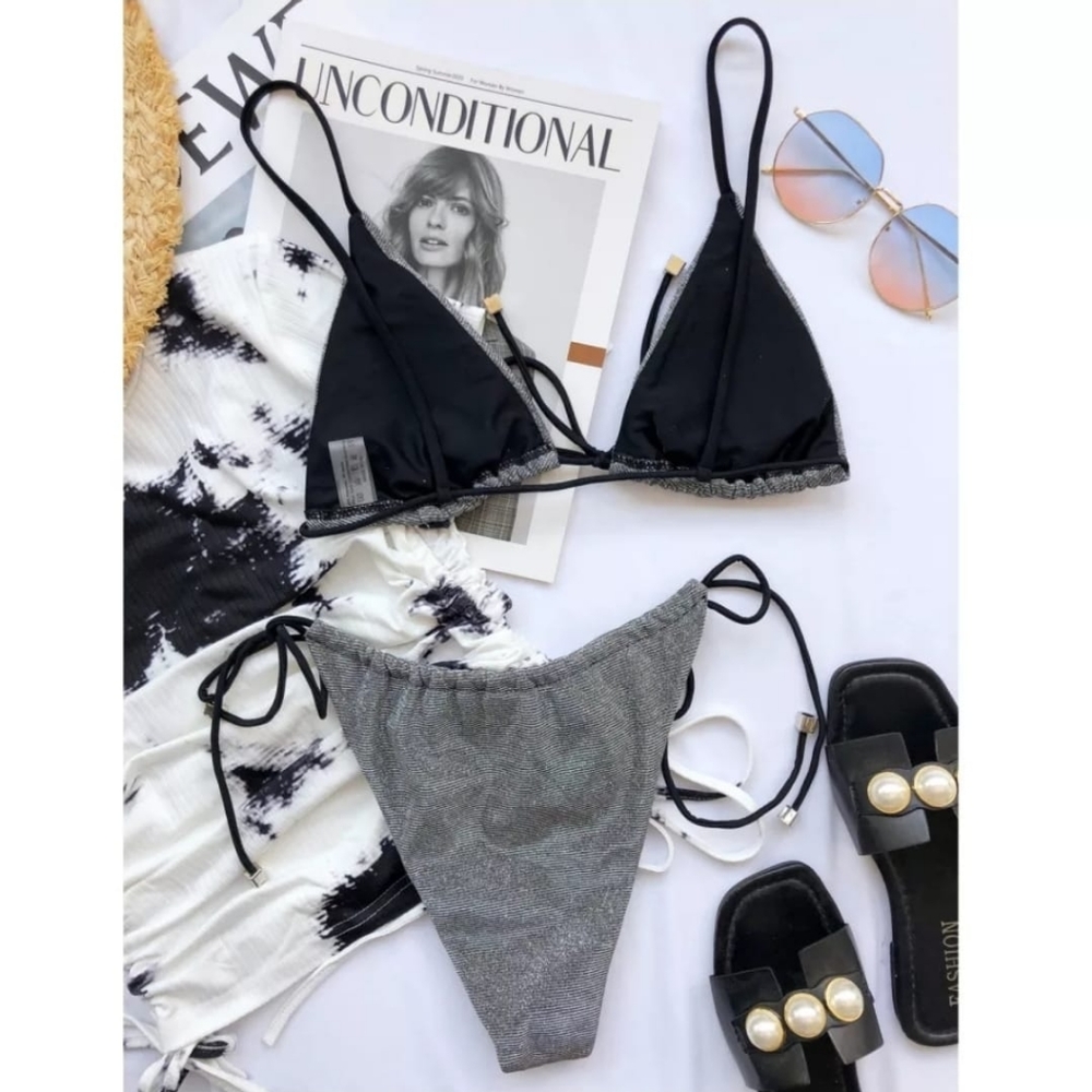 2021 Bikini Swimwear Ladies Sequined Solid… - Picture 4 of 4